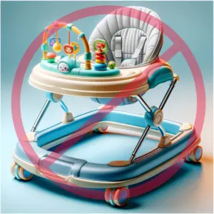 do not use a walker - not good device for Infant Motor Development